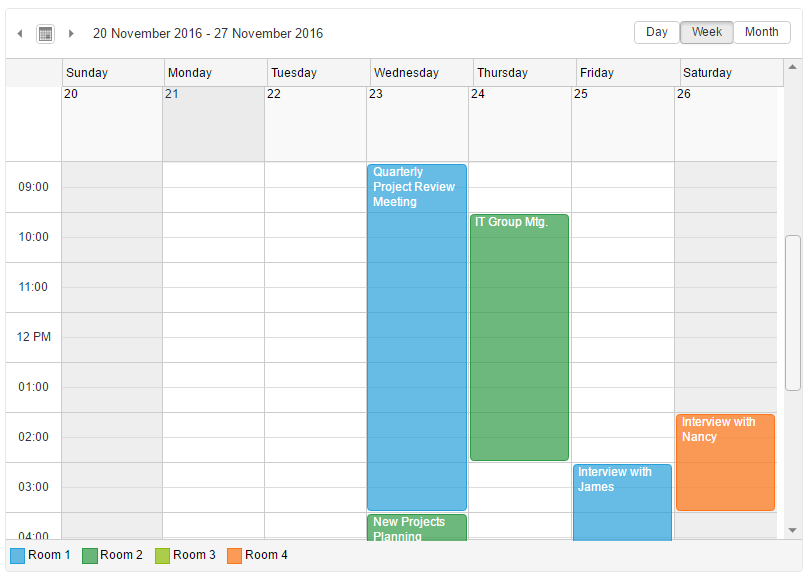 react scheduler