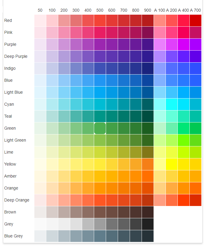 Material Color picker Material Color Picker